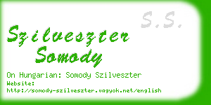 szilveszter somody business card